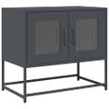 vidaXL TV skrinka antracit 68x39x60,5 cm Oceľ valcovaná za studena