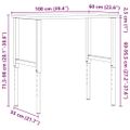 vidaXL Pracovný stôl bledohnedý 100x60x(71,5-98)cm buk. masív obdĺžnik