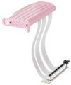 HYTE Riser PCI-E 5.0 / Strawberry Milk / barevný kryt / Délka: 200mm Kabel, pro VGA, PCIe 5.0 x16, 64GB/s, 30AWG, EMI stínení, 200mm, bílý kabel, ružový kryt