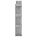 vidaXL Knižnica 48x25,5x140 cm sivý dub sonoma spracované drevo