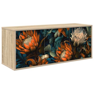 vidaXL Nástenný TV kabinet LOCHEM 102 x 33 x 40 cm Dub sonoma