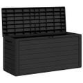 vidaXL Záhradný úložný box antracitový 116x44x55 cm