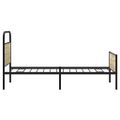 vidaXL Posteľný rám bez matraca 90x200 cm dub sonoma kompozitné drevo
