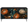 vidaXL TV skrinka LOCHEM 102 x 33 x 51 cm Čierny dub Kompozitné drevo