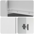 vidaXL Servírovacia skriňa Biela s vysokým leskom 66 x 34,5 x 90 cm