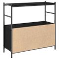vidaXL Regál na knihy 80 x 30 x 78,5 cm Kompozitné drevo Čierny dub