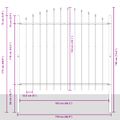 vidaXL Záhradný plot WOERDEN 170 x 190 cm Biela