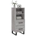 vidaXL Komoda sivý dub sonoma 34,5x34x90 cm spracované drevo