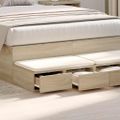 vidaXL Zásuvky pod posteľ Sonoma dub 120 x 36,5 x 16,5 cm