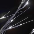 vidaXL Vianočný stromček/vŕba 200 LED 2,2 m studená biela dovnútra/von
