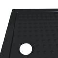 vidaXL Sprchová základná vanička s bodkami 100 x 70 x 4 cm ABS Čierna