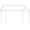 vidaXL Strecha na detskú posteľ biela 217x85,5x154 cm borovicový masív
