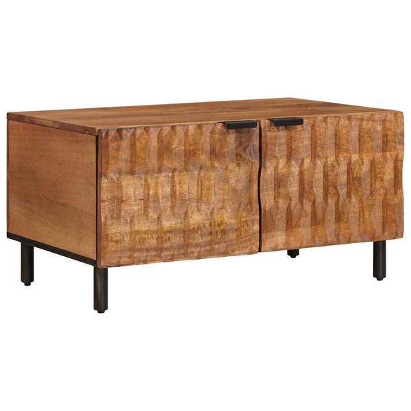 vidaXL Konferenčný stolík Hnedá 80 x 50 x 40 cm Masívne mango drevo