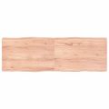 vidaXL Stolová doska svetlohnedá 180x60x(2-6)cm ošetrený masív hrany