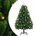 vidaXL Umelý Sklápací Vianočný Stromček Zelená 150 cm PVC a oceľ