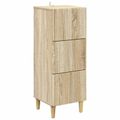 vidaXL Zásuvkový kabinet Dub sonoma 33 x 34,5 x 90 cm Kompozitné drevo