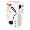 LED stolná lampa Eddy, čierna