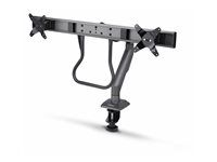 Startech Desk Mount Dual Monitor Arm w/ Crossbar, Up To 27" Displays - Montážna sada - artikulovaná, mechanická pružina - pre 2 LCD displeje - plast, oceľ - čierna - veľkosť obrazovky: 17"-27" - upevniteľné na stôl - kompatibilný s TAA
