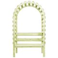 vidaXL Záhradná pergola s lavičkou 130x60x230 cm, impregnovaná borovica
