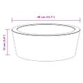 vidaXL Umývadlo krémové Ø40x15 cm mramor