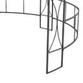 vidaXL Altánok 300x290 cm, biely, okrúhly