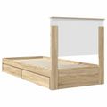 vidaXL Úložná posteľ Sonoma dub 90 x 190 cm Kompozitné drevo