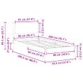 vidaXL Rám postele Svetlosivá 90 x 200 cm Masívne borovicové drevo