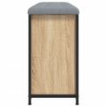 vidaXL Lavička na topánky s vyklápacou zásuvkou dub sonoma 102x32x56cm