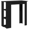 vidaXL Barový stôl 102 x 50 x 103,5 cm Kompozitné drevo Čierny dub