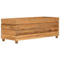 vidaXL Vyvýšený záhon 100x40x38 cm, recyklované tíkové drevo a oceľ