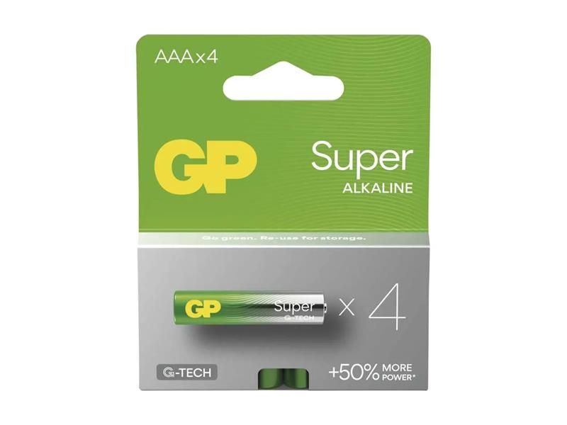Batéria AAA (R03) alkalická GP Super 4ks