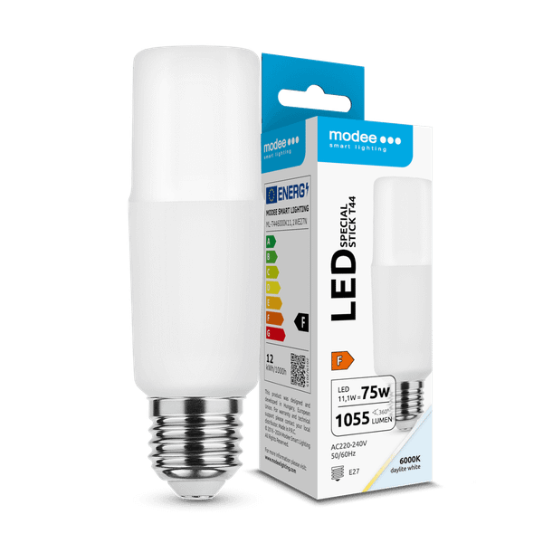 Modee Lighting LED Special Stick žiarovka E27 11,1W studená biela (ML-T446000K11,1WE27N)