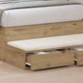 vidaXL Zásuvky pod posteľ Remeselný dub 100 x 36,5 x 16,5 cm