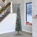 vidaXL Umelý vianočný stromček Zelená 240 cm PVC, plast a oceľ