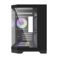 Počítačová skriňa Darflash FT418 + 6 ventilátorov aRGB (čierna)