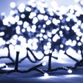 vidaXL Kompaktná LED reťaz, 400 diód, studená biela 13 m, PVC