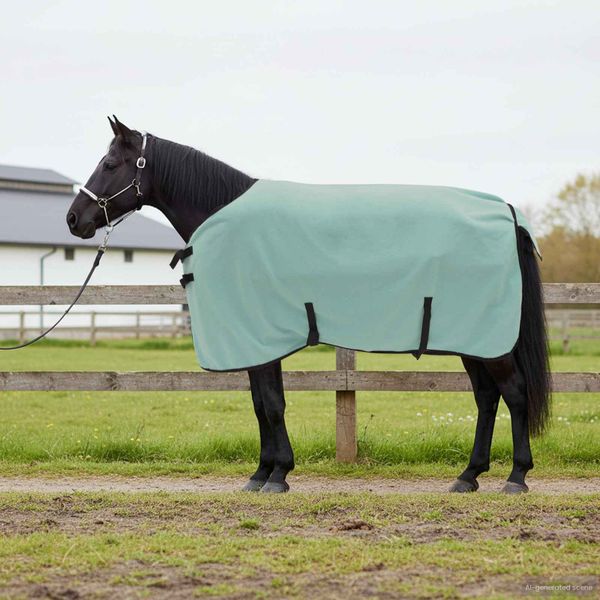 vidaXL Plášť pre kone Špeciálna zelená 85 cm Polyester