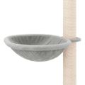 vidaXL Strom pre mačky od podlahy po strop bledosivý 263,5-289,5 cm