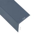 vidaXL Lišty v tvare L 90° 5 ks, hliník, antracitové 170 cm, 50x50 mm