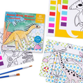 Maľovanie vodou Dinosaury 24 maľovaniek