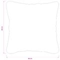 vidaXL Poťah na podložku 6 ks HEERLEN Svetlosivá 40 x 40 cm