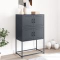 vidaXL Komoda antracitová 68,5x38,5x107 cm oceľ