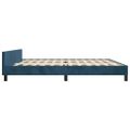 vidaXL Rám postele bez matraca tmavomodrý 200x200 cm zamat