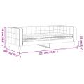 vidaXL Denná posteľ s matracom čierna 90x200 cm zamat