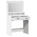 vidaXL Toaletný stolík Biela 79 x 41 x 135 cm Kompozitné drevo