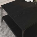 vidaXL Konferenčný stolík Čierny dub 80 x 80 x 40 cm Kompozitné drevo