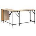vidaXL Stôl dub sonoma 141x141x75 cm kompozitné drevo