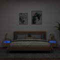 vidaXL TV nástenné skrinky s LED svetlami 2 ks dub sonoma 40x30x40 cm