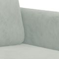 vidaXL Kreslo bledosivé 60 cm zamat