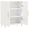 vidaXL Komoda lesklá biela 69,5x34x90 cm spracované drevo